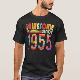 Phantastisch Seit 1955 68. Geburtstag Retro-Regenb T-Shirt