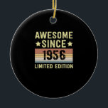 Phantastisch seit 1956 Retro 66 Jahre alt Geburtst Keramik Ornament<br><div class="desc">1</div>