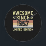 Phantastisch seit 1957 Retro 65 Jahre alt Geburtst Runde Wanduhr<br><div class="desc">1</div>