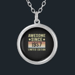 Phantastisch seit 1957 Retro 65 Jahre alt Geburtst Versilberte Kette<br><div class="desc">1</div>