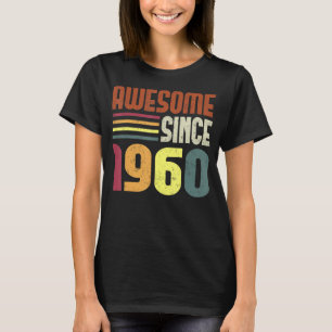 Phantastisch Seit 1960 63. Geburtstag Retro Vintag T-Shirt