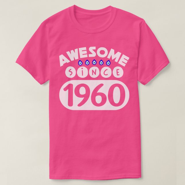 Phantastisch seit 1960 T-Shirt (Design vorne)