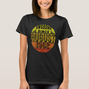 Phantastisch seit 1962 August Geboren im August 60 T-Shirt