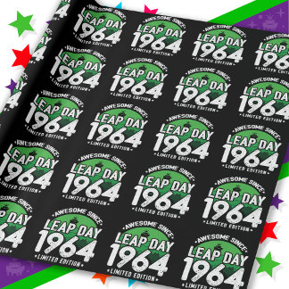 Phantastisch seit 1964 Leap Year Day Feb 29 Birthd Geschenkpapier