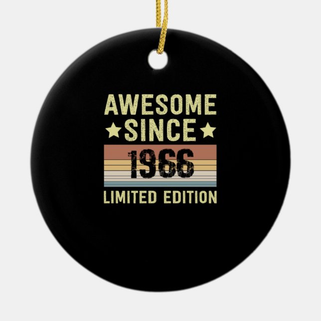 Phantastisch seit 1966 Geburtstag Keramik Ornament (Vorne)