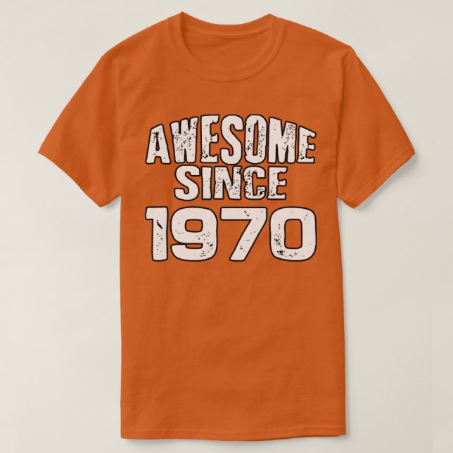 Phantastisch seit 1970 T-Shirt (Design vorne)
