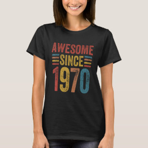 Phantastisch seit 1970 Vintager Stil Geboren 1970  T-Shirt