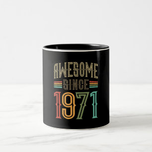 Phantastisch seit 1971 51. Geburtstag Funny Retro Zweifarbige Tasse