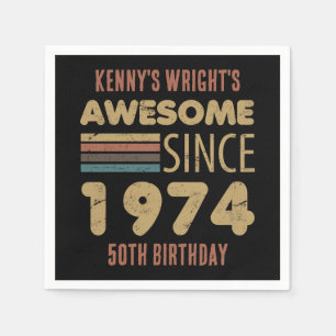 Phantastisch seit 1974 50. Geburtstag Serviette