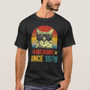 Phantastisch seit 1978 45. Geburtstagskatze T-Shirt