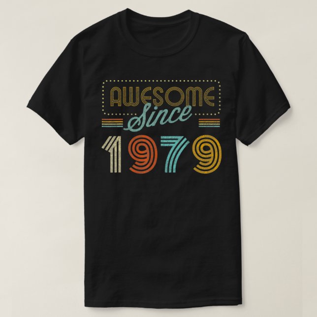 Phantastisch seit 1979, Geburtsjahr T-Shirt (Design vorne)