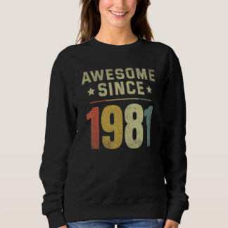 Phantastisch seit 1981 41. Geburtstag Retro Männer Sweatshirt