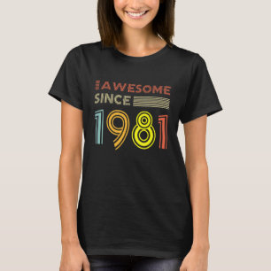 Phantastisch seit 1981 41 Jahre Vintag 41. Geburts T-Shirt