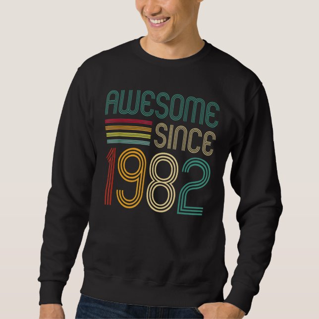 Phantastisch seit 1982 40. Geburtstag Retro Sweatshirt (Vorderseite)