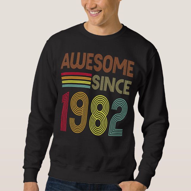 Phantastisch seit 1982 40. Geburtstag Retro Sweatshirt (Vorderseite)