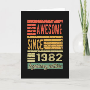 Phantastisch seit 1982 Geburtstagsgeschenk Karte