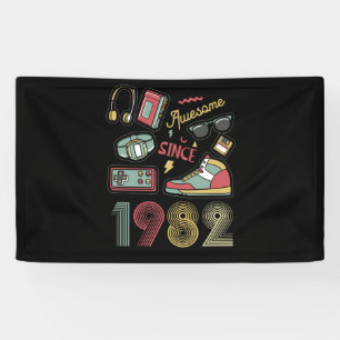 Phantastisch Seit 1982 Vintag Retro 40. Geburtstag Banner