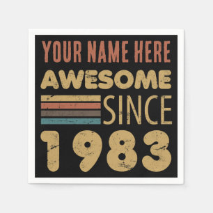Phantastisch seit 1983 40. Geburtstag Serviette