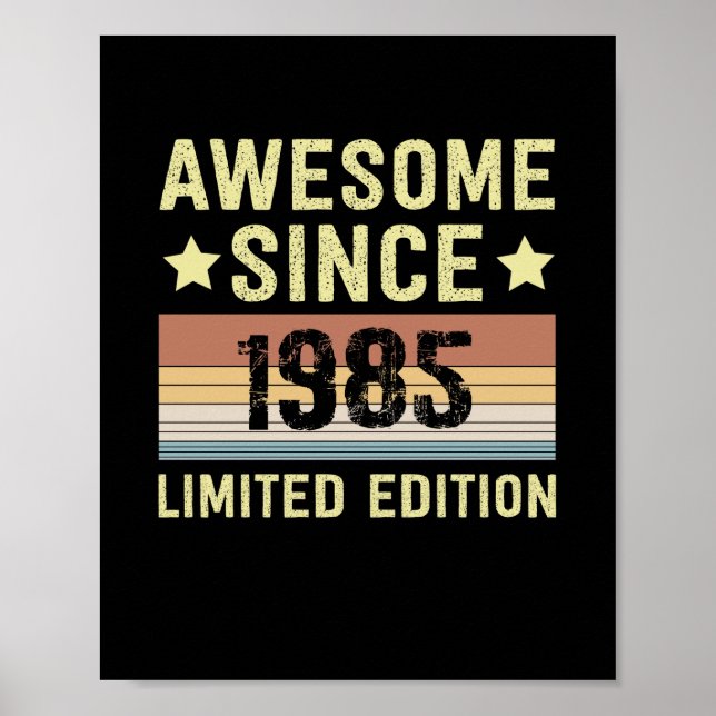Phantastisch seit 1985 Geburtstag Poster (Vorne)