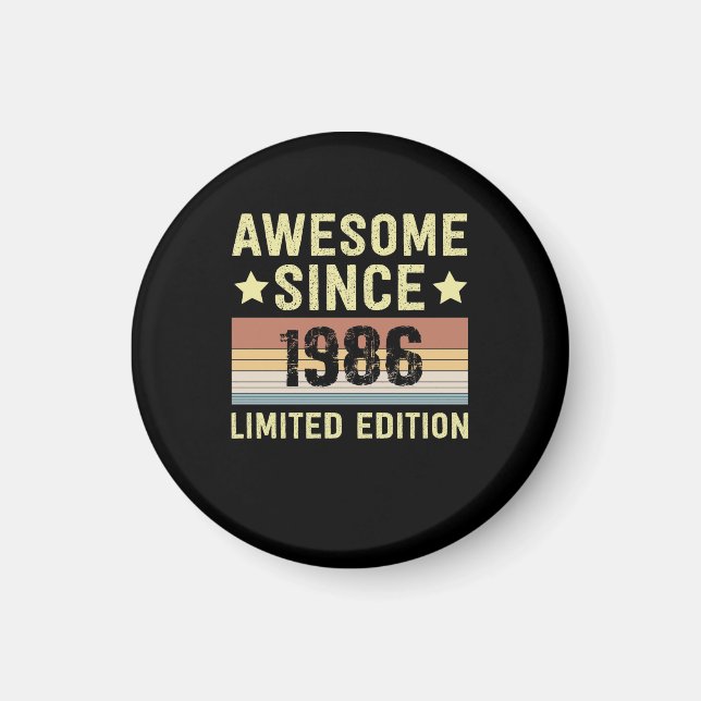 Phantastisch seit 1986 Geburtstag Magnet (Vorne)