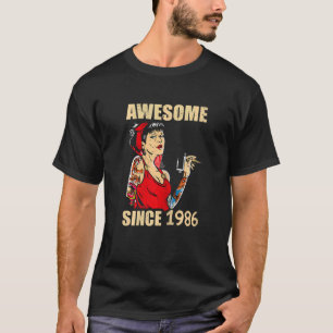 Phantastisch seit 1986 Girl Tattoo Classic Birt T-Shirt