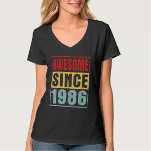 Phantastisch seit 1986 Vintag gestört 36. Geburtst T-Shirt