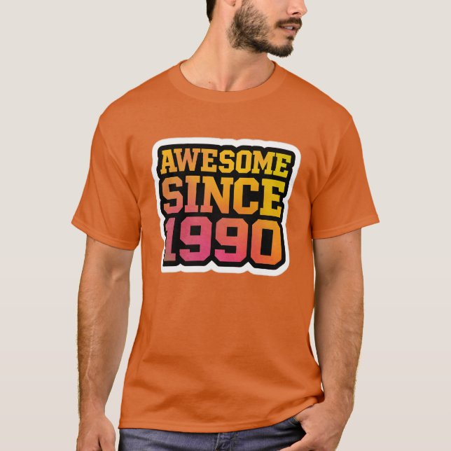 PHANTASTISCH SEIT 1990 - Retro Gradient T-Shirt (Vorderseite)