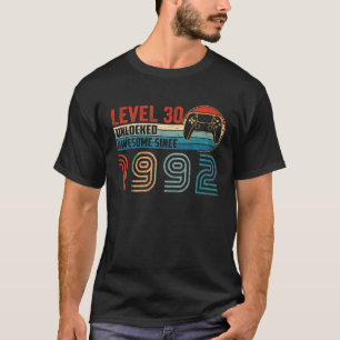 Phantastisch seit 1992 Level 30 Unlocks Videospiel T-Shirt