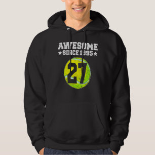 Phantastisch Seit 1995 Tennis 27. Geburtstag 27 Ja Hoodie