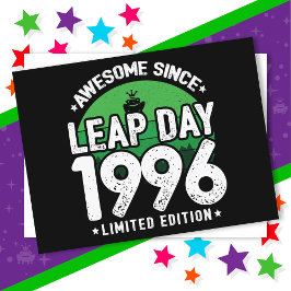 Phantastisch seit 1996 Leap Year Day Feb 29 Birthd Postkarte