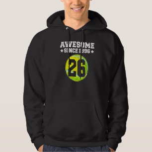 Phantastisch Seit 1996 Tennis 26. Geburtstag 26 Ja Hoodie