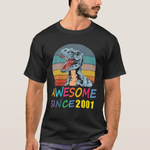 Phantastisch seit 2001 20. Geburtstag Dinosaurier T-Shirt