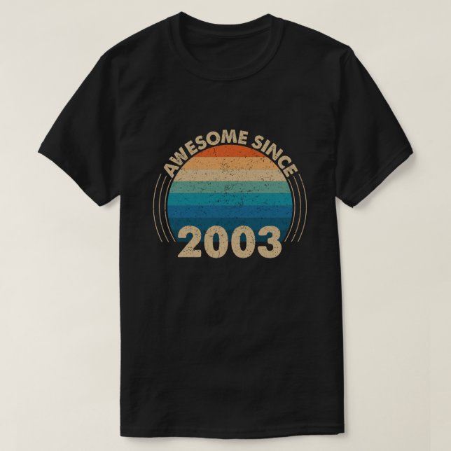Phantastisch seit 2003 T-Shirt (Design vorne)
