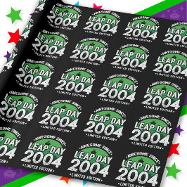 Phantastisch seit 2004 Leap Year Day Feb 29 Birthd Geschenkpapier