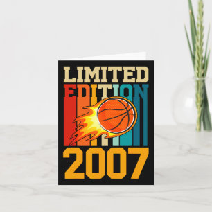 Phantastisch Seit 2007 Geburtstag Basketball Limit Karte