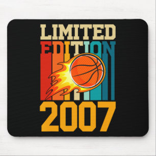 Phantastisch Seit 2007 Geburtstag Basketball Limit Mousepad
