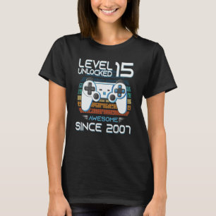 Phantastisch Seit 2007 Geburtstag Level 15 Unlock T-Shirt