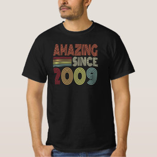 Phantastisch seit 2009 Retro Geboren 2009 Geburtst T-Shirt