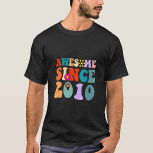 Phantastisch Seit 2010 Cooler Geburtstag Retro Vin T-Shirt
