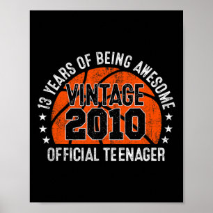 Phantastisch Seit 2010 Geburtstag Vintag 2010 Offi Poster