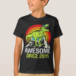 Phantastisch Seit 2011 Dinosaurier 12 Jahr 12 Gebu T-Shirt