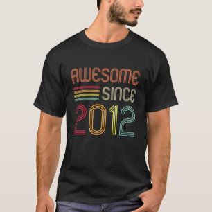 Phantastisch seit 2012 10. Geburtstag Retro T-Shirt