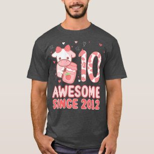 Phantastisch seit 2012 Niedliche Rosa Erdbeere am T-Shirt