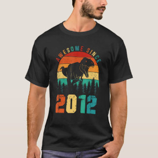 Phantastisch seit 2012 Retro Dinosaurier Boys 11. T-Shirt