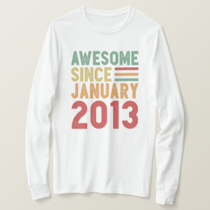 Phantastisch Seit 2013 10. Geburtstag Vintages Ges T-Shirt