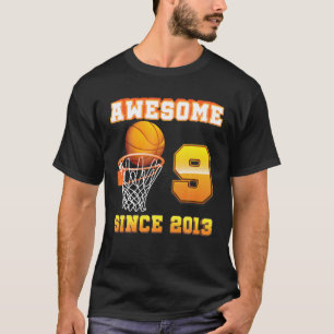 Phantastisch seit 2013 Basketball 9. Geburtstag 9 T-Shirt