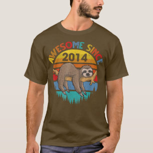 Phantastisch Seit 2014 Geburtsdatum 8 Jahre alt Bi T-Shirt