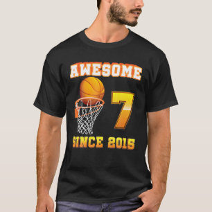 Phantastisch Seit 2015 Basketball 7. Geburtstag 7  T-Shirt