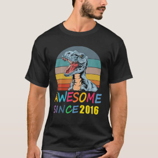 Phantastisch seit 2016 5th Birthday Dinosaur Rex 5 T-Shirt