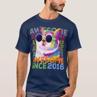 Phantastisch Seit 2016 Funny Cat Lover 6. Geburtst T-Shirt